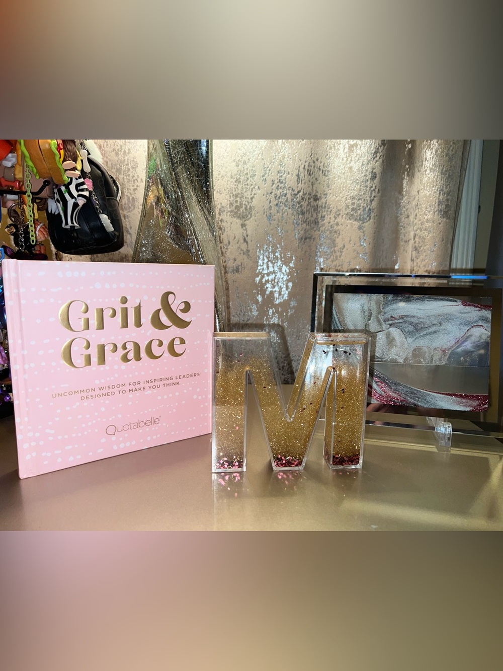 Pink office decor